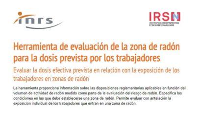 Herramienta de evaluación de la zona de radón para la dosis proyectada de los trabajadores